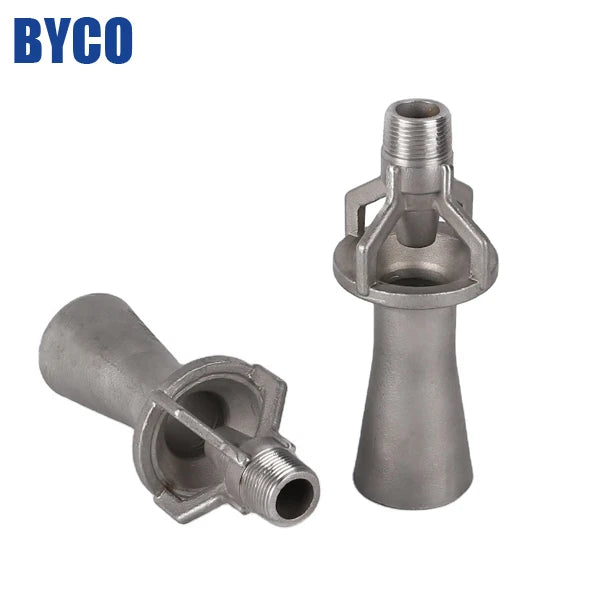 BYCO 46550 Stainless Steel Industrial Water Solids Suspending Particle Long-acting Eductor NozzleChemical Venturi Spray Nozzles