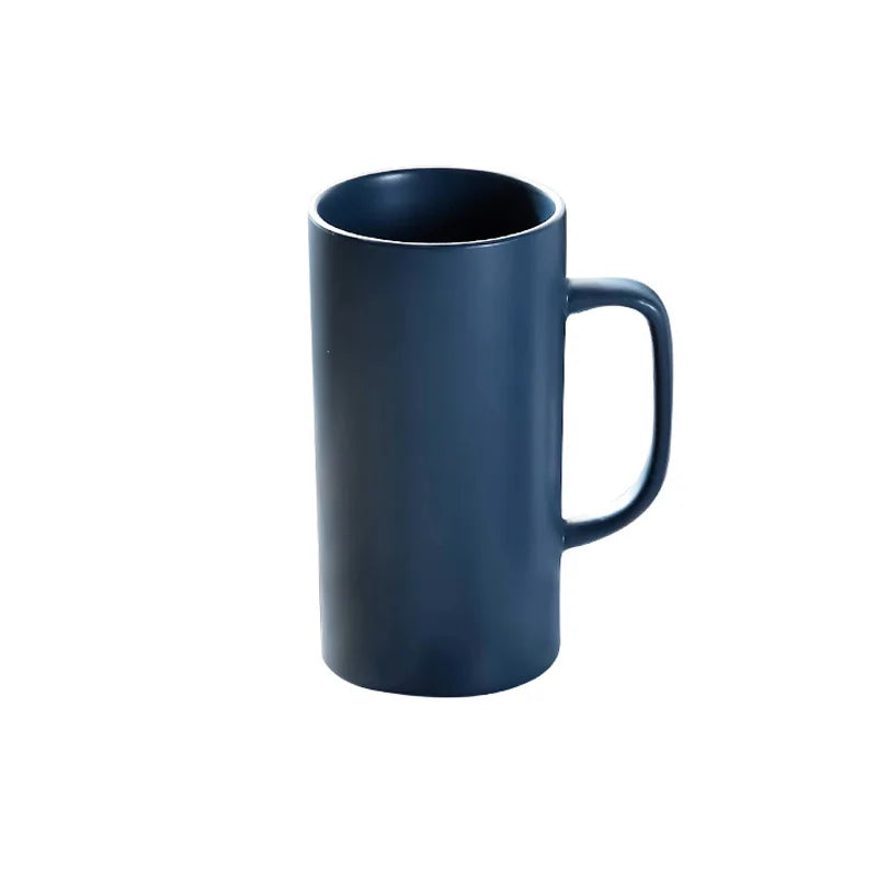 Zogifts Creative Tall Ceramic New Modern Unique Milk Tea Water Matte Cup With Logo Couple Porcelain Mugs for Office Home