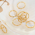 Dropshipping Minimalist Ring Stainless Steel Women Rings Gold 18k Jewelry Anillos De Oro Bagues Bijoux Femmes