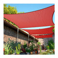 Outdoor Awning Canopy Balcony Patio Red Color Wholesale Shade Cloth Waterproof Polyester Sun Shade Sail Fabric 3x5m/10x16ft