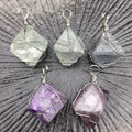 HY Natural Crystal Stones 7 Chakra Organ Energy Jewelry Resin Pendant Necklace
