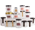 Manufacturer  Direct Selling Clear Food Packaging Storage Round Glass Jar Square Glass Jars Hexagonal Honey Jar