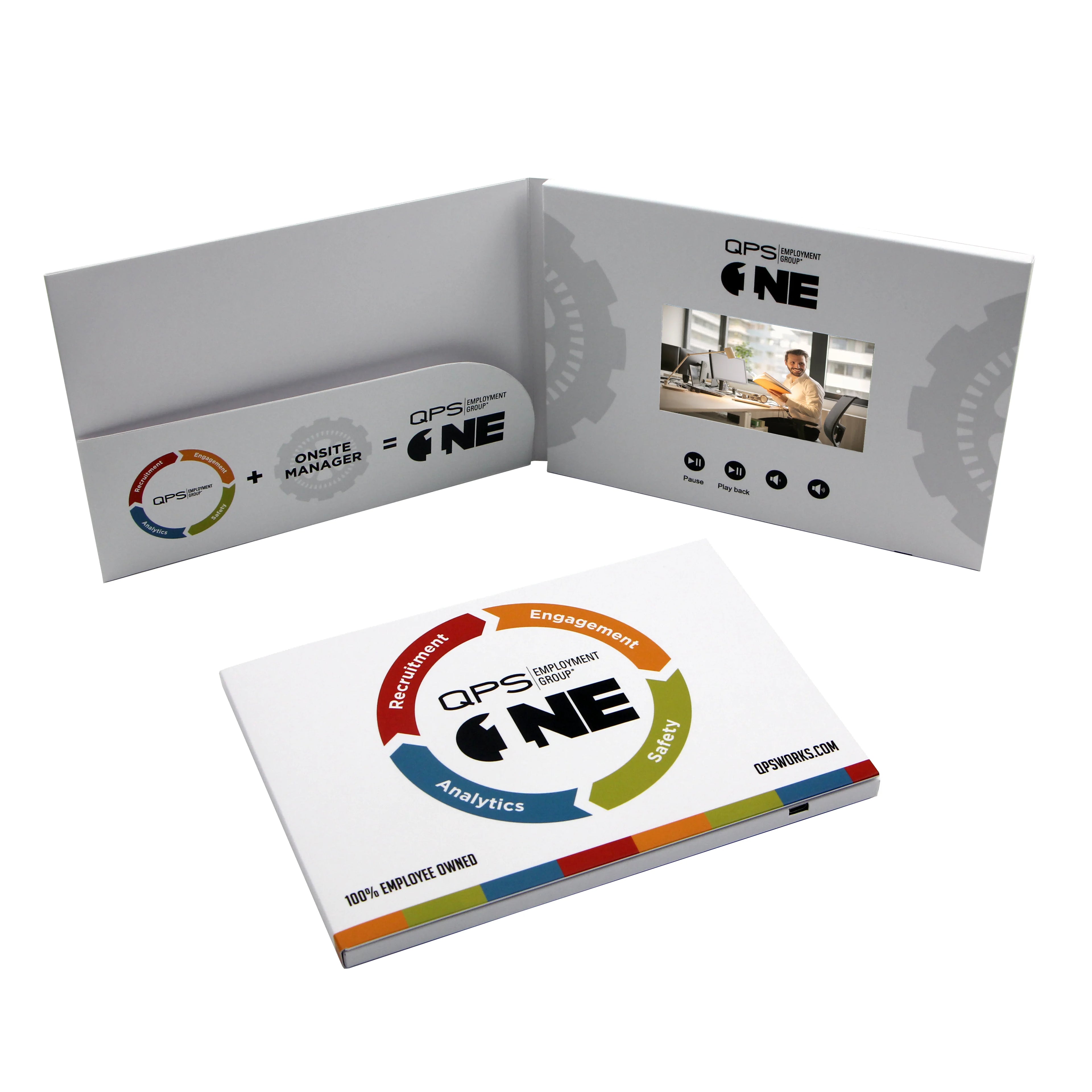 Brand New Digital Business Gifts 4.3 Inch Lcd Screen Mailer Greeting Card Music Player Book Video Brochure