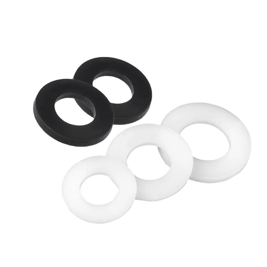 SDPSI DCT DIN125 Flat Round Plain Washer Shim Gasket Spacer Plastic Rubber Nylon PE PP PU EPDM Black White Color Transparent Cus