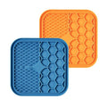 Pet Silicone Feeding Dog Licking Mats Suction Pet Feeder Slow Food Pad Mat for Dogs Bowls Solid Sustainable Silicone Bath Toys
