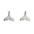 925 Sterling Silver Fishtail Stud Earrings for Women Elegant Wedding Jewelry Pendientes Mujer Moda 2022 Brincos