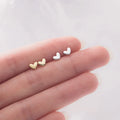 S925 Sterling Silver Fashion Earrings Female Sweet Cute Heart Earrings Round Star Geometric Stud Earrings Women Fine Jewelry