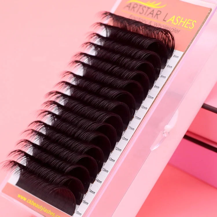 2025 New Easy Fanning Eyelash Extension Trays Easy Fan Individual 03 .05 .07mm Thickness Easy Fanning Eyelash Extension