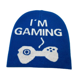 Designer 100% Acrylic Custom Logo Winter Jacquard Knit Beanie Character Style Hand Drawn 3D Embroidery Options-Unisex Adult Hats