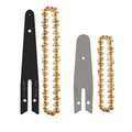 ONEVAN 6 Inch Gold Tooth Chain for Mini Electric Chainsaw 2pcs Logging & Pruning Parts