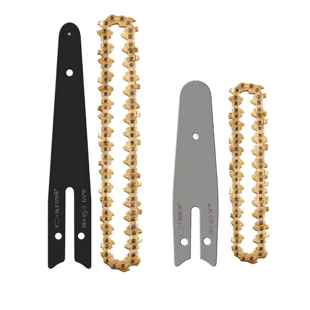 ONEVAN 6 Inch Gold Tooth Chain for Mini Electric Chainsaw 2pcs Logging & Pruning Parts