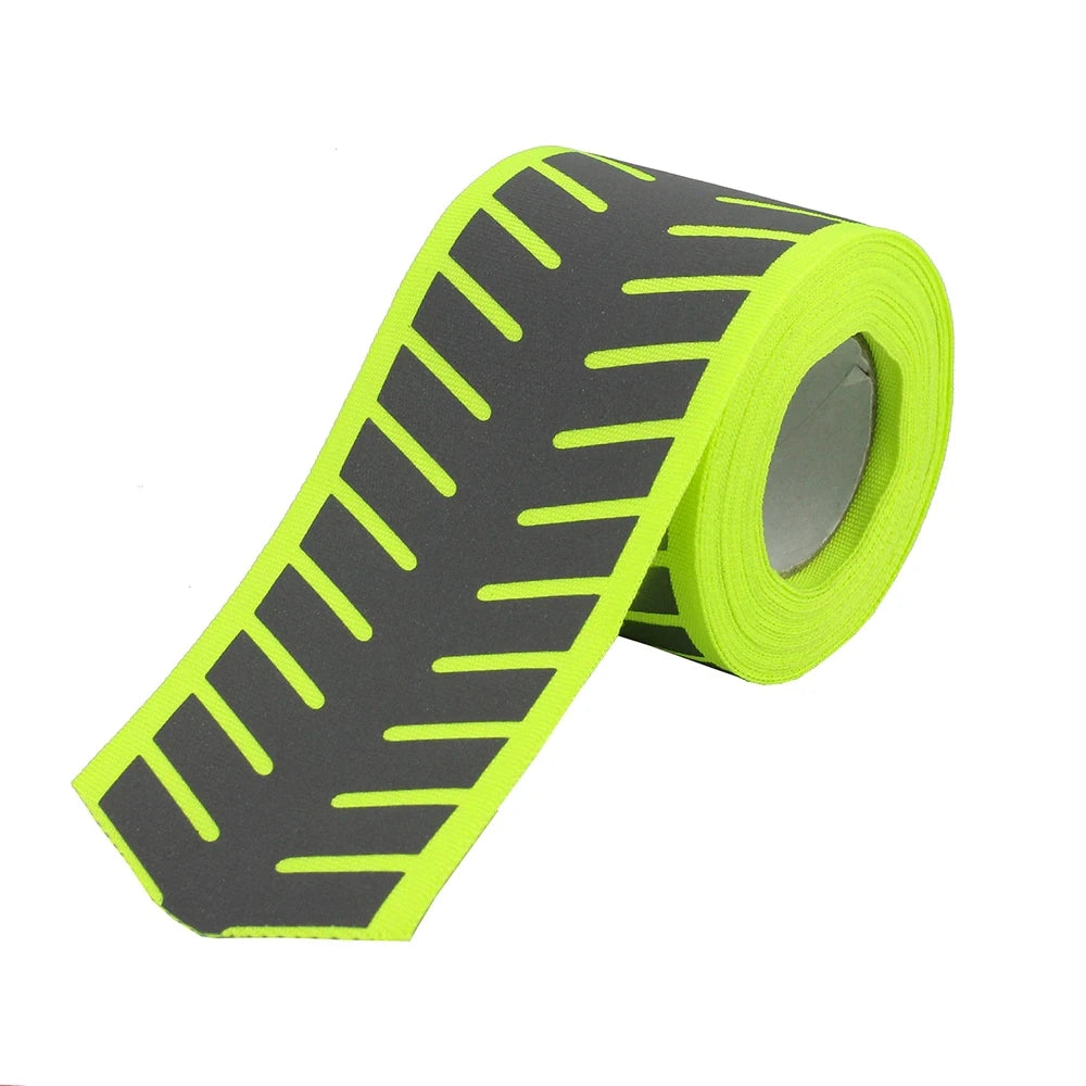 Segmented Woven Reflective Tape Herringbone Polyester Webbing for School Bags