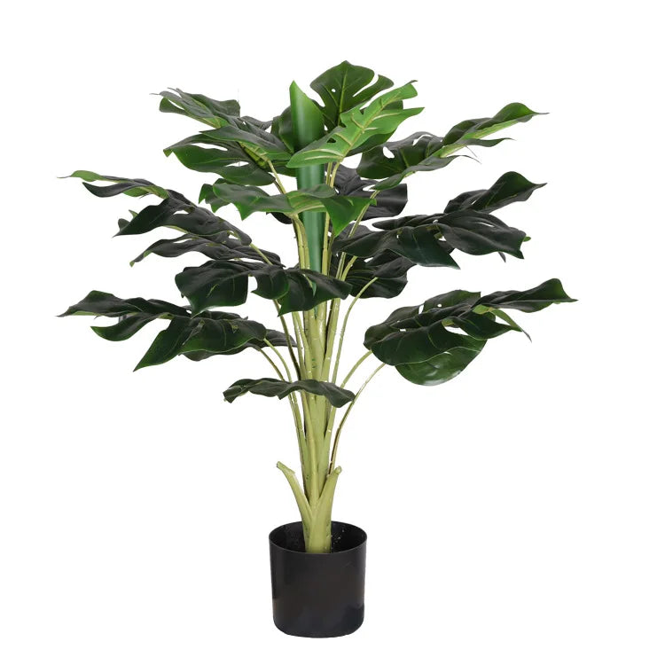 Artificial Tree Pot Ground Turtle Back Leaves False Tree Bonsai Decoration Green Plant Combination Wholesale