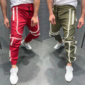 Casual Streetwear Plain Color Drawstring Nylon Mens Sweat Pants Joggers Trousers Reflective Pants