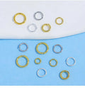 3mm-10mm 18K Gold 14k Gold Brass Jump Rings Stronger Raw Circle Round Split Rings for Jewelry Finding Manufacturer