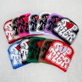 Manufacture Custom LOGO Men's Beanies Satine Line Unisex Kid Knitted Beanies Hats Winter Sport Acrylic Jacquard Reversible