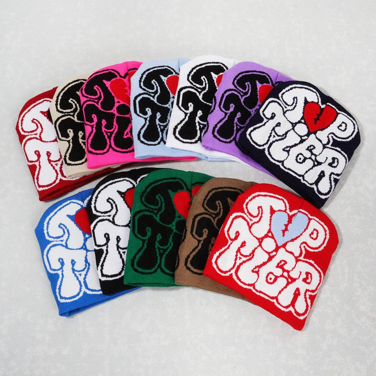 Manufacture Custom LOGO Men's Beanies Satine Line Unisex Kid Knitted Beanies Hats Winter Sport Acrylic Jacquard Reversible