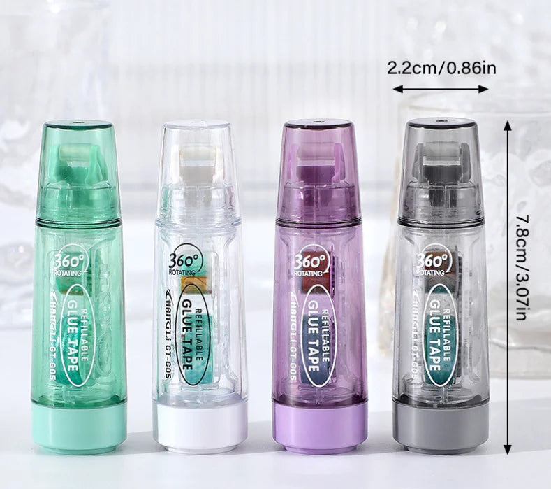 TW TWCT-031 Mixed Color Clear Strong Dot UV Printed Correction Tape Roller with 5mm X 6m Tape