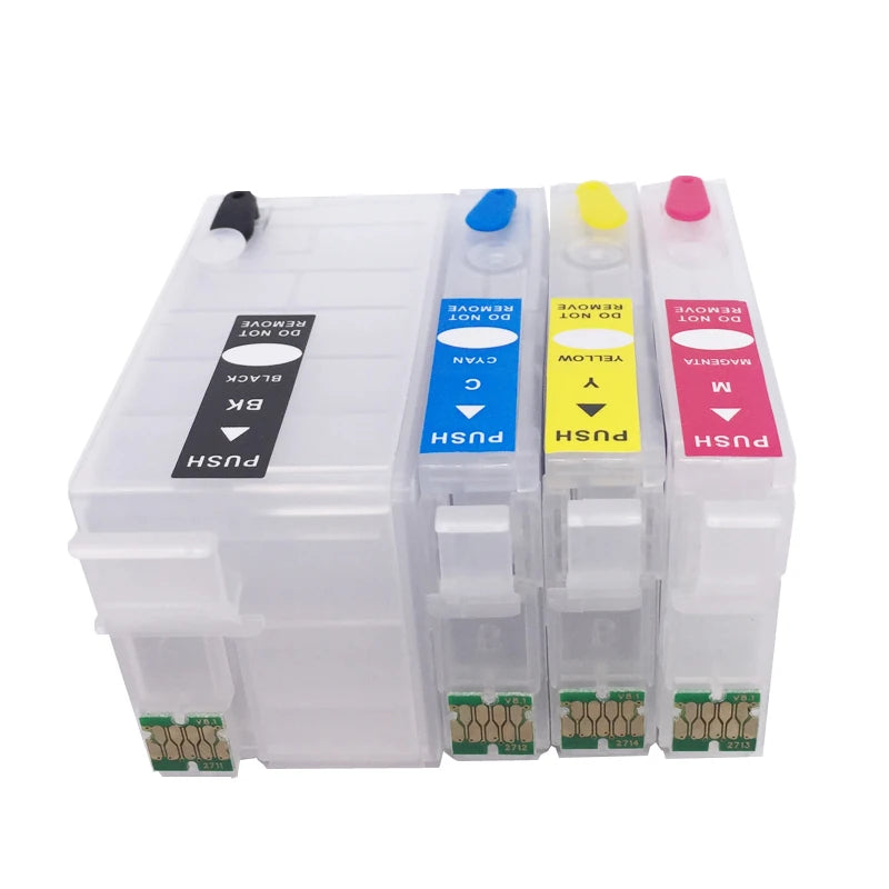 T2791 T2711-T2714 Refillable Ink Cartridge With Chip for Epson WF7110 WF7610 WF7620 WF3620 WF3640 WF7715 WF7710 WF7210 CISS