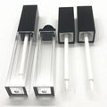 8ml Thick White Square Brush Bottle with Black Cap Transparent Lip Gloss Tube for Eyelash Growth Liquid Minimum Order 100pcs