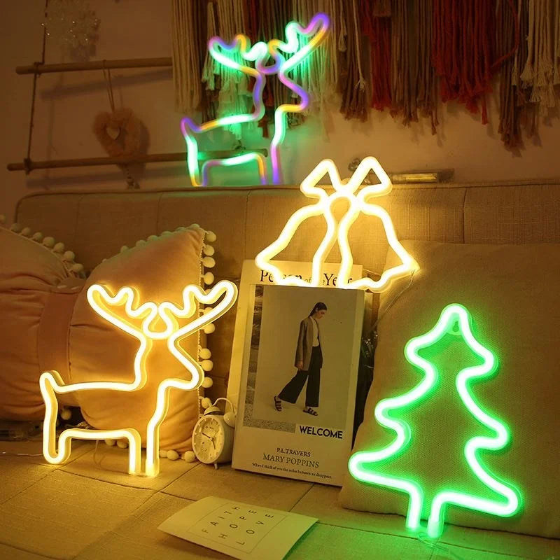 Large Luxury World Live Bande Role Happy Birthday Wedding Sign Heart LED Light Lehnga Choli Party Wedding Gifts Home Decor