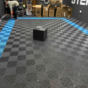 Hot Sale Plastic Flooring Anti Slip Interlocking Drainage Garage Floor Tiles Rigid Modular Vinyl Flooring