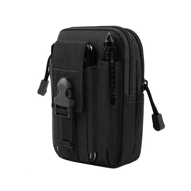 Hot Tactical Outdoor Sports Waist Bag EDC Multi-Functional Compact Molle Pouch Waterproof Nylon Zipper Anti-Theft Hiking Camping
