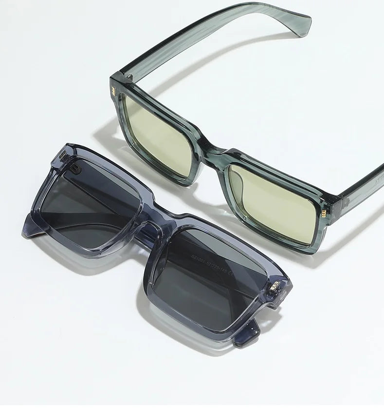HOT SALE New STOCK UV400 Sunglasses Unisex Women Men Cheap PC square Rectangle Personalized Sunglasses 2026