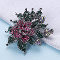 MM2302 Fashion Rhinestones Brooch Women Flower Brooch Jewelry