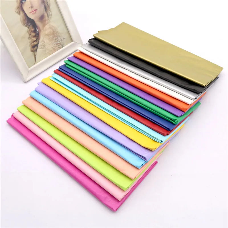Customized Logo Recyclable Glassine Paper Wholesale Printed Design Gift Tissue Wrapping Packaging for Clothes Shoes Coated