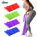 GEDENG TPE Material Elastic Band Fitness Resistance Band Set Printed Theraband Yoga Supplies Stretch Band Roll