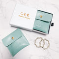 Custom Faux Suede Pu Leather Jewelry Bag with Logo  Leather Snap Jewelry Pouch with Button