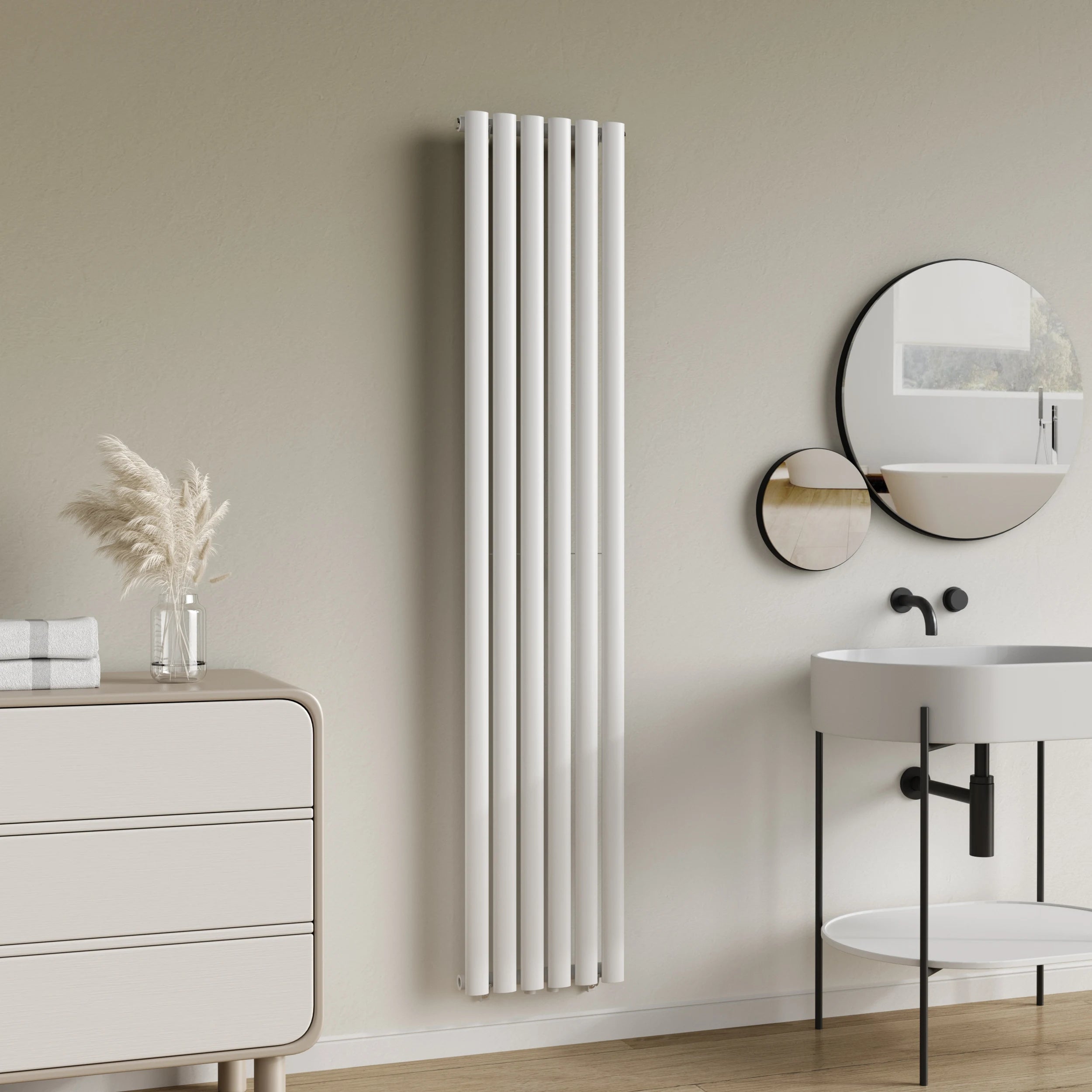 BODE 2024 New Arrival Wholesale White Steel Column Radiator 2 Column Vertical or Horizontal Radiator Room Heater