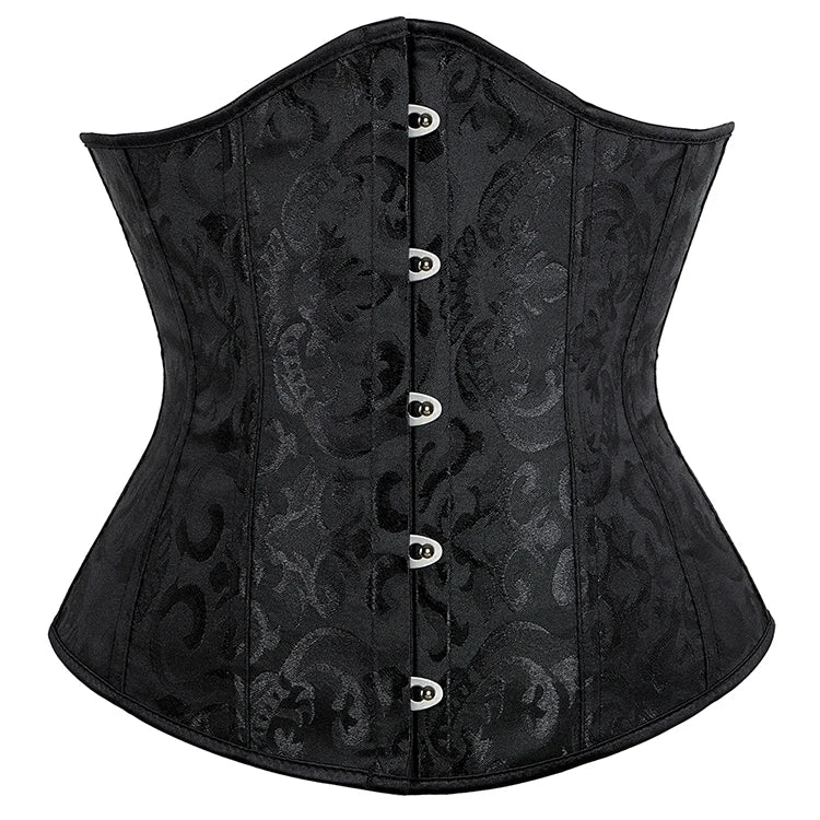 Jacquard Waist Cincher Shaper Slimming Waist Shapewear Girdle Floral Underbust Corset