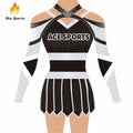 Ace Sports Girls Cheerleading Uniform Sets Polyester Spandex Fast Delivery Low MOQ Shiny Rhinestones Cheerleader Wear Tryout