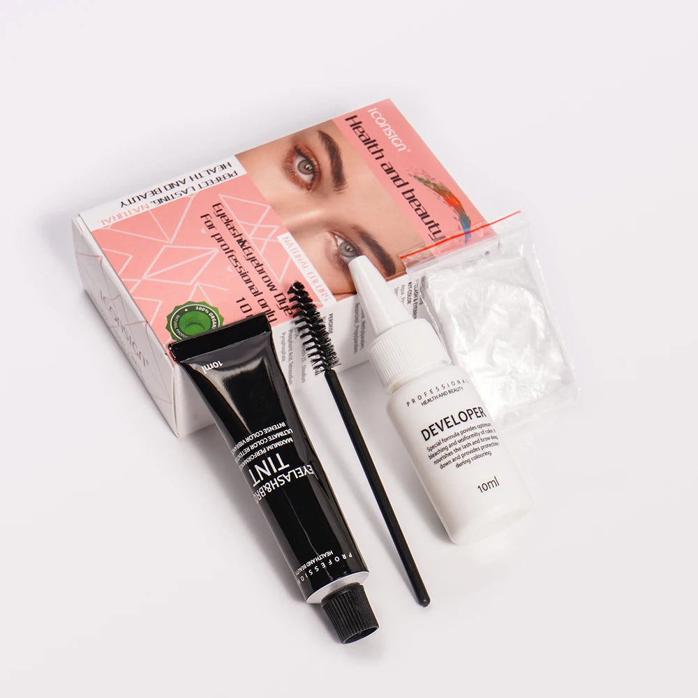 OEM Top Quality Eyebrow Dye 2 Weeks Semi Permanent Eye Brow Tinting Pre Mix Lash Dye