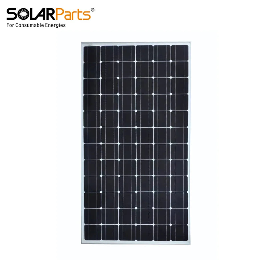Portable 36V/190W Mono Tempered Glass Solar Panel for Outdoor Activities with Junction Box