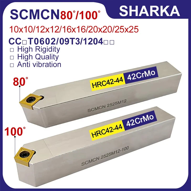 SHARKA SCMCN1010 SCMCN1212 SCMCN1414 SCMCN1616SCMCN2020 SCMCN2525 External Turning Tool SCMCN CNC Cutter Bar