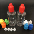 PET 60ML Empty Plastic Liquid Bottle with Childproof Tamper Proof Cap Dropper for Eye Drops Screen Printed Medicine 100Pcs MOQ