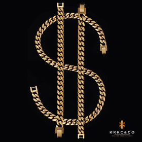 5MM 7MM 9MM 18K PVD Real Gold Plated Curb Cuban 316L Stainless Steel Jewelry Miami Cuban Link Chain Gold Filled Necklace for Men