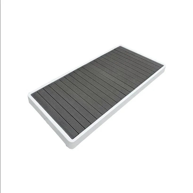 ICEGALAX Waterproof Cold Plunge Basin Deck Wood Plastic Flooring Anti Slip Outdoor Ice Bath Tub Shower Pedal Drainge Pallet