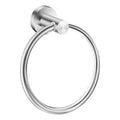 Chrome Stainless Steel Wall Mounted Toilet Hanging Ring Living Room Hanger square Behind Door Kitchen Bathroom Towel Rack