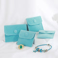 SSeest Joyas Travel Custom Emboss Logo Printed Luxury Velvet Jewelry case Boxes Bags Packaging Gift Box