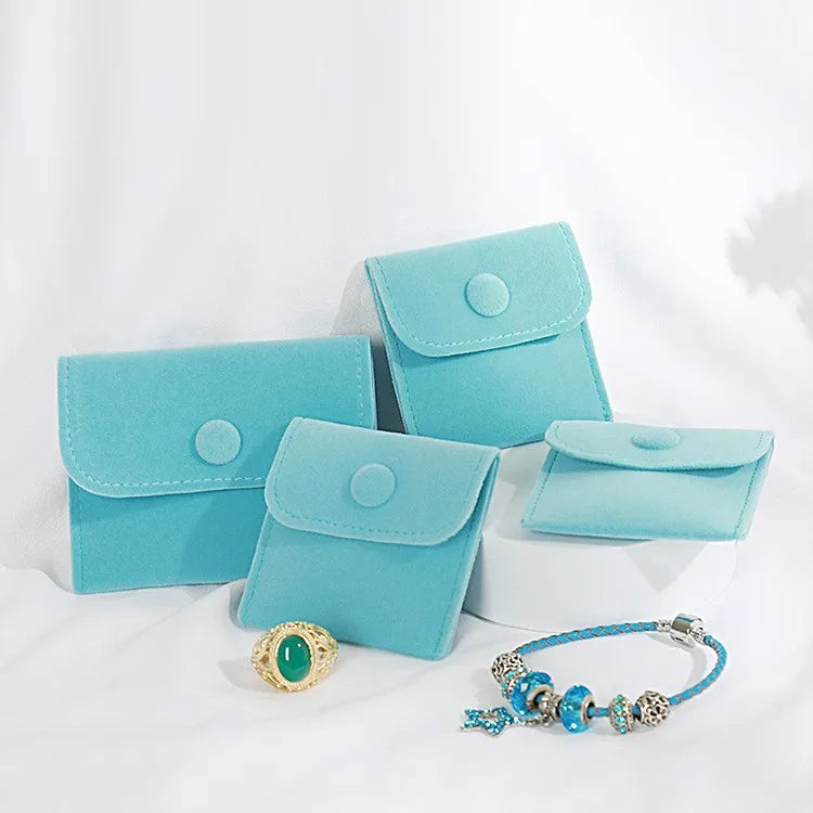 SSeest Joyas Travel Custom Emboss Logo Printed Luxury Velvet Jewelry case Boxes Bags Packaging Gift Box