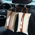 Hanging PU Leather Tissue Box Car Interior Paper Storage Holder Napkin Hang Case Car Decor Travel New