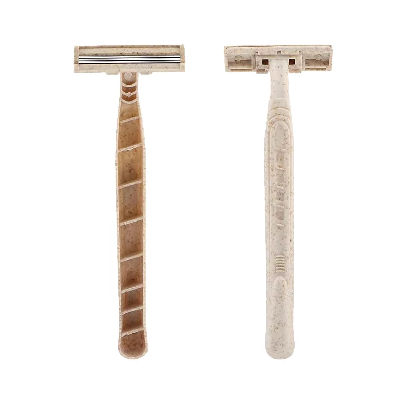 Eco-Friendly Facial Hair Remover Tool Biodegradable Straw Eyebrow Trimmer for Tattoo SMP PMU Face Razor