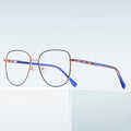 Anti-Blue Light Metal Optical Frames Ready Stock Glasses Frame Spectacles for Women Brazil Hot Sell Eyewear Custom Brand