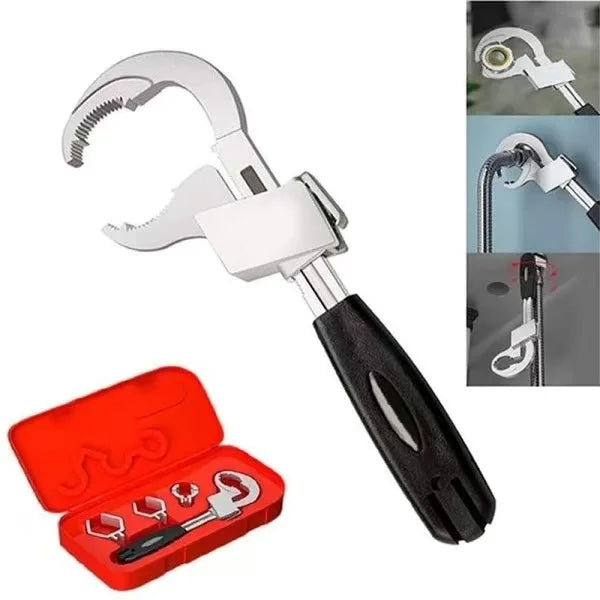 25-80mm Bathroom Wrench Tool Sets Metal Pipe Plumbing Installation Spanner Wrench Bathroom Faucets Plumbing Repair Tools