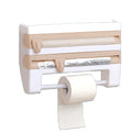 Kitchen Gadgets Accessories Wrap Cutting Cling Film Cutter Paper Towel Holder Aluminum Foil Barbecue Paper Towel Rack
