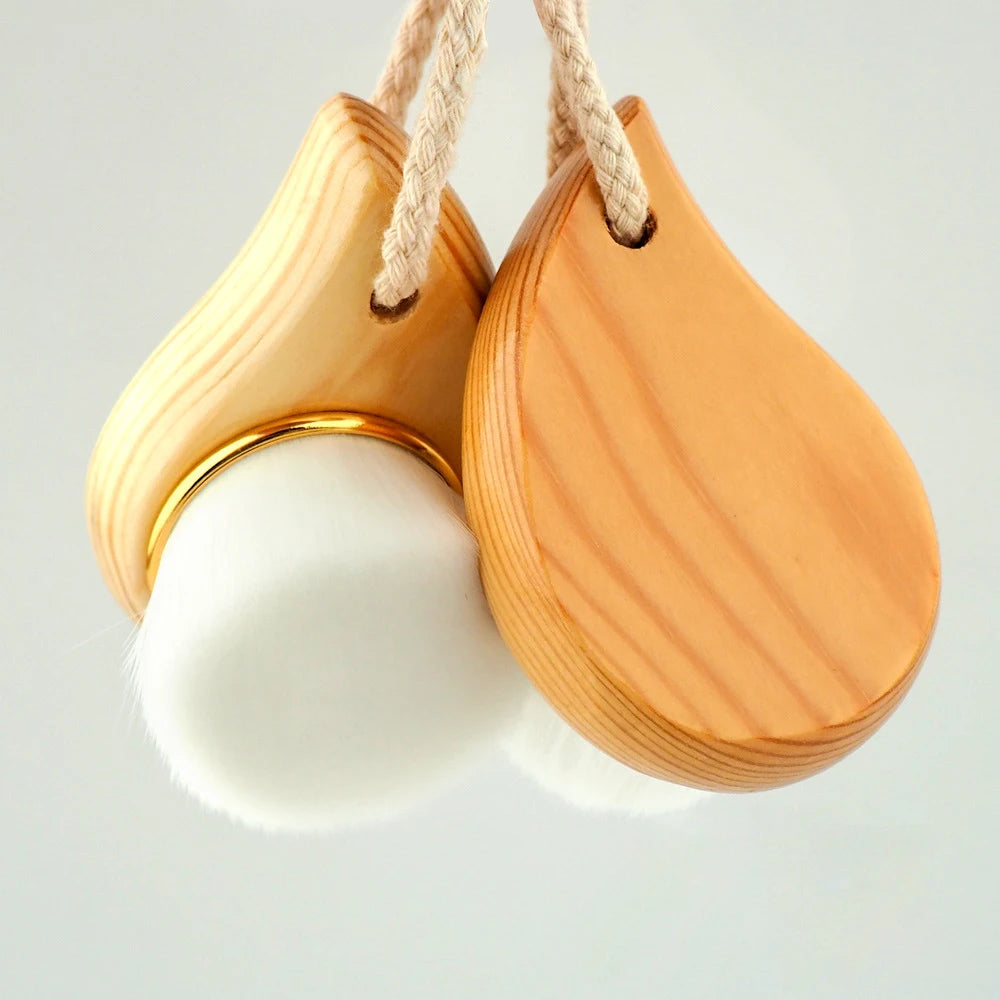 Soft Solid Portable Fiber Comma Shaped Face Pore Deep Cleaning Face Brush
